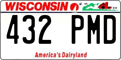 WI license plate 432PMD
