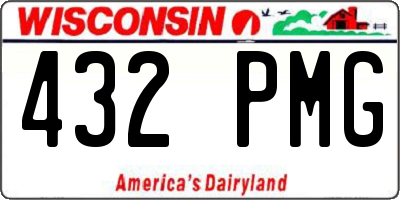 WI license plate 432PMG