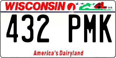 WI license plate 432PMK