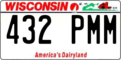WI license plate 432PMM