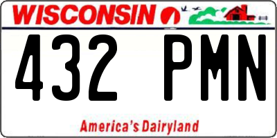 WI license plate 432PMN