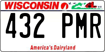 WI license plate 432PMR