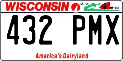 WI license plate 432PMX