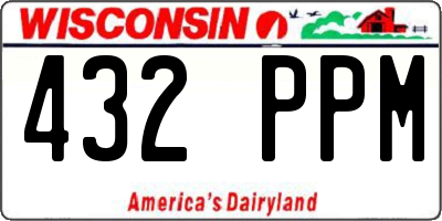 WI license plate 432PPM