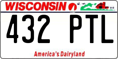 WI license plate 432PTL