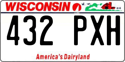 WI license plate 432PXH