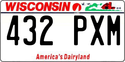 WI license plate 432PXM