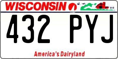 WI license plate 432PYJ
