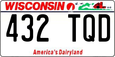 WI license plate 432TQD