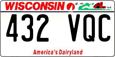 WI license plate 432VQC