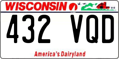 WI license plate 432VQD