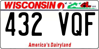 WI license plate 432VQF