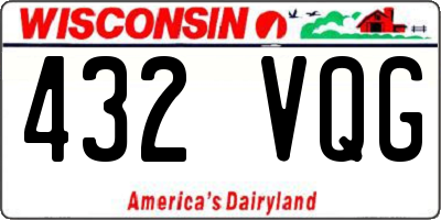 WI license plate 432VQG