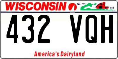 WI license plate 432VQH