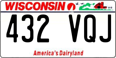 WI license plate 432VQJ
