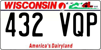 WI license plate 432VQP