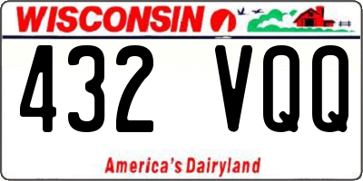 WI license plate 432VQQ