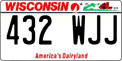 WI license plate 432WJJ