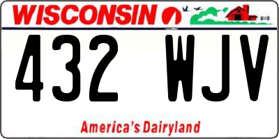 WI license plate 432WJV