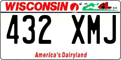 WI license plate 432XMJ