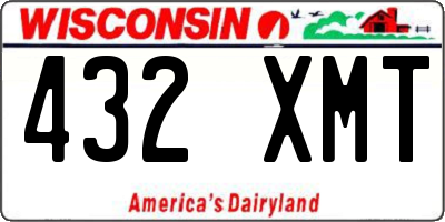 WI license plate 432XMT