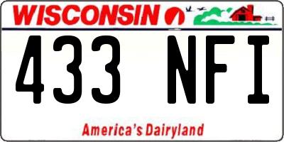 WI license plate 433NFI