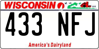 WI license plate 433NFJ