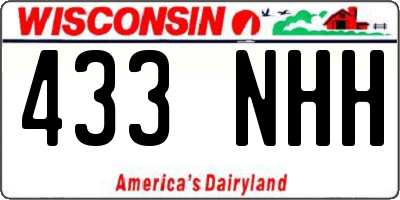 WI license plate 433NHH
