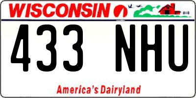 WI license plate 433NHU