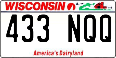WI license plate 433NQQ