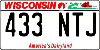 WI license plate 433NTJ