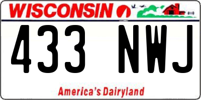 WI license plate 433NWJ