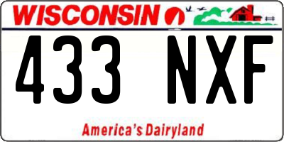 WI license plate 433NXF