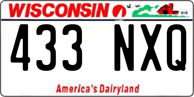 WI license plate 433NXQ