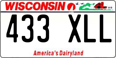 WI license plate 433XLL