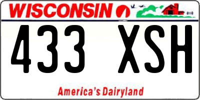 WI license plate 433XSH
