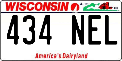 WI license plate 434NEL