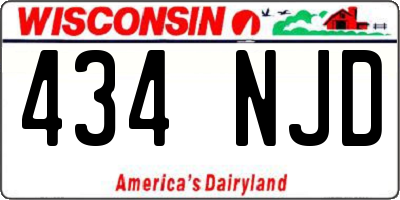 WI license plate 434NJD