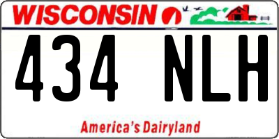 WI license plate 434NLH