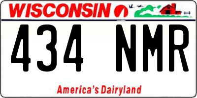 WI license plate 434NMR