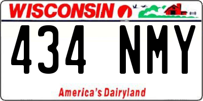 WI license plate 434NMY