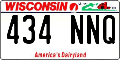 WI license plate 434NNQ