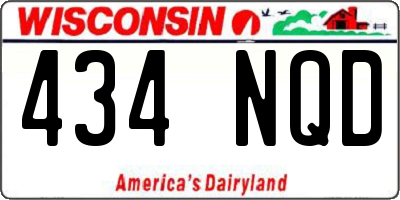 WI license plate 434NQD