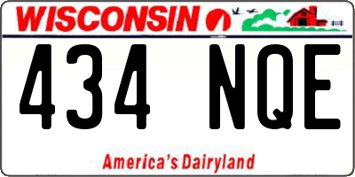 WI license plate 434NQE