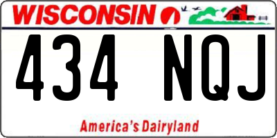 WI license plate 434NQJ