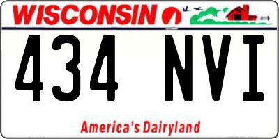 WI license plate 434NVI