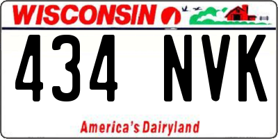 WI license plate 434NVK