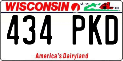 WI license plate 434PKD