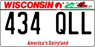 WI license plate 434QLL