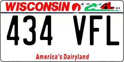 WI license plate 434VFL